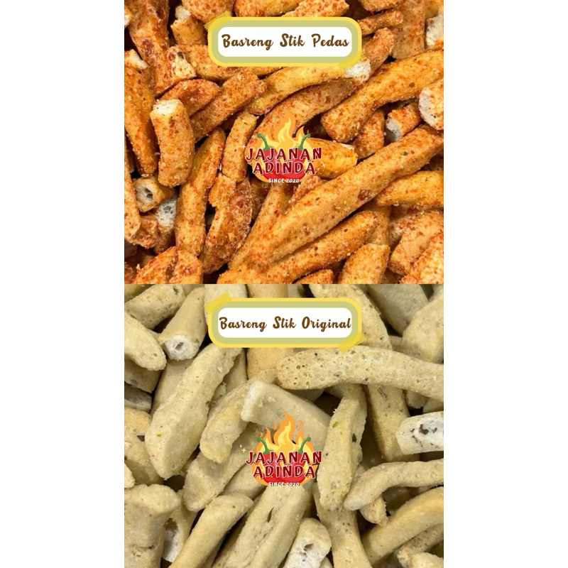 

Basreng Stik Pedas & Original 250gr