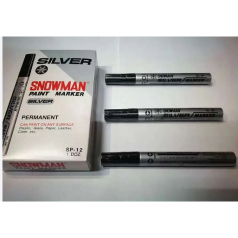 

SPIDOL SNOWMAN SILVER MARKER NO. SP