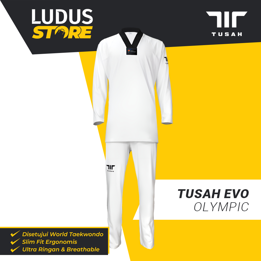 TUSAH EVO Dobok Olympic Seragam Taekwondo