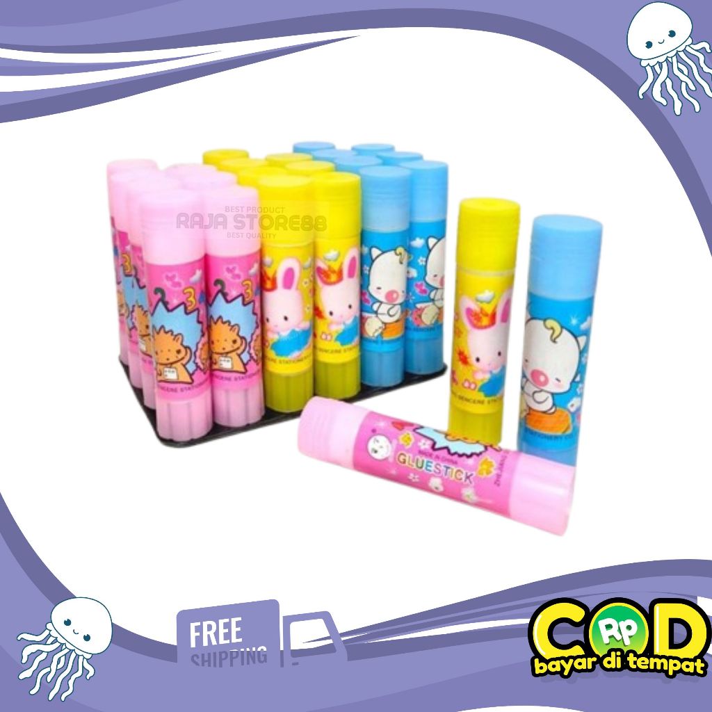 

Glue Stick Lem Stik Karakter Animasi Kecil 10Gram (pack)