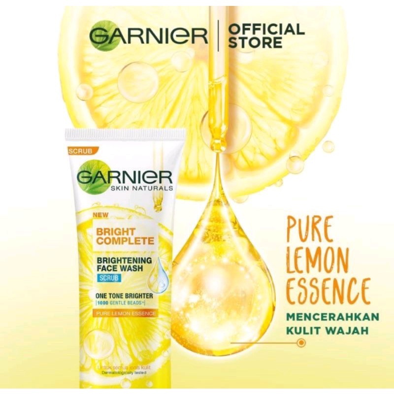 Garnier Bright Complete Brightening Scrub 50ml & 100ml