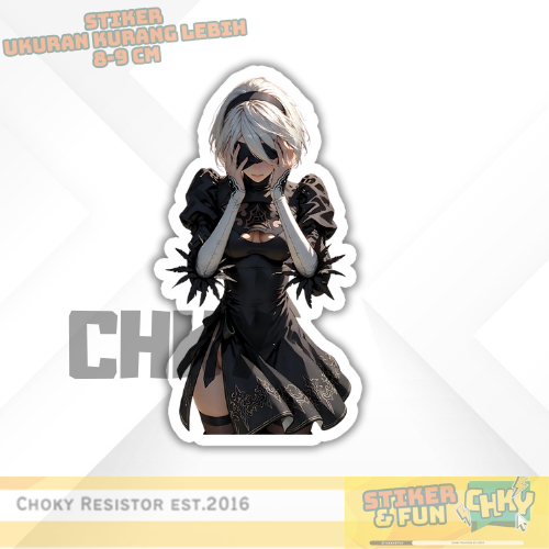 

Stiker Sticker Vinyl Laminasi Glosy YORHA 2B NIER AUTOMATA Vol 2