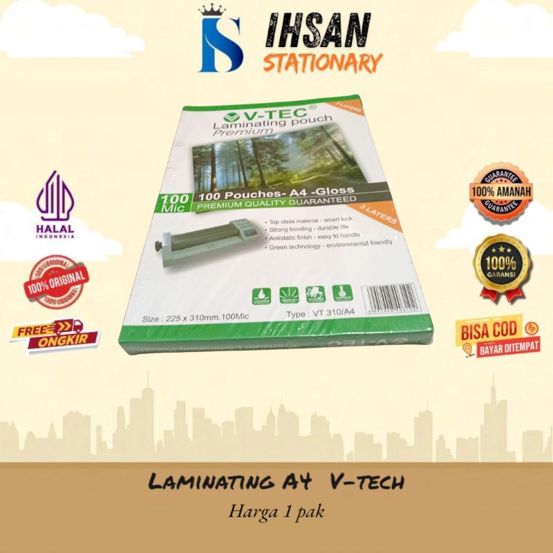 

Plastik Laminating A4 v-tech