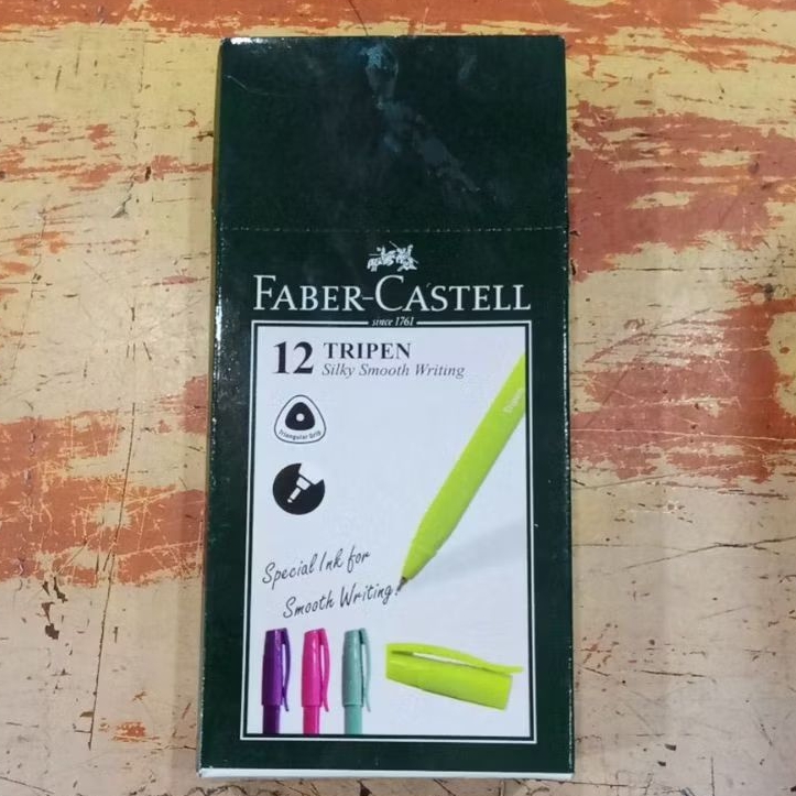 

Pulpen Faber Castell Tripen 12Pcs Black