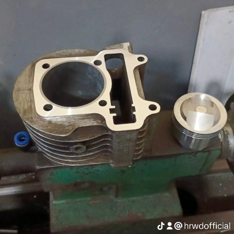 blok boring beat karbu 58 liner luar 61 150cc