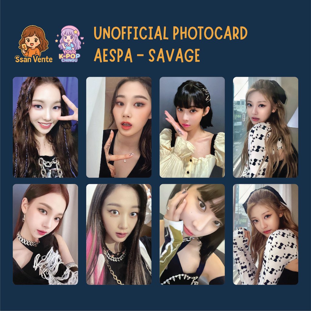 [UNOFFICIAL PHOTOCARD] AESPA - SAVAGE
