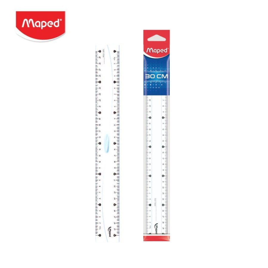 

Penggaris Maped Essentials Flat Ruler 30CM 146119 Ruler Mistar
