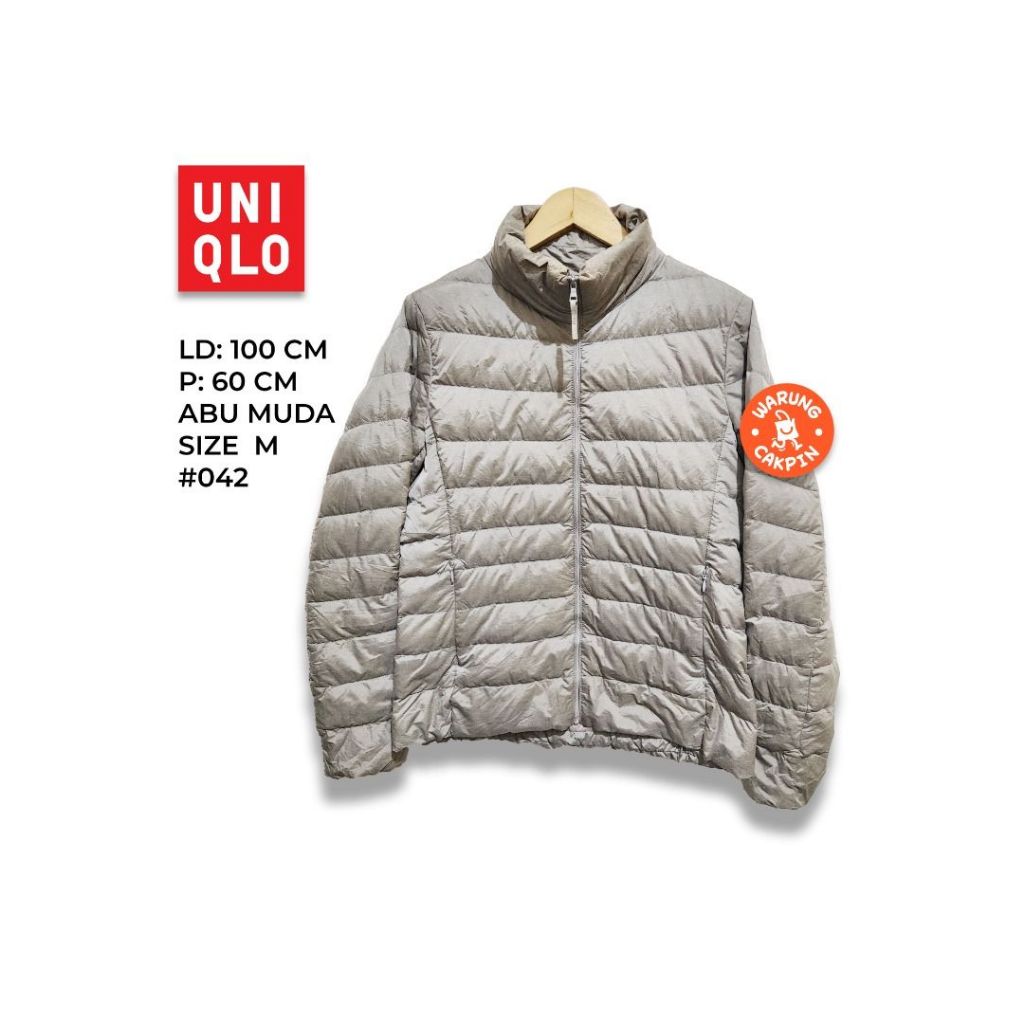 Jaket bulu angsa outdoor puffer winter UNIQLO ultralight size M