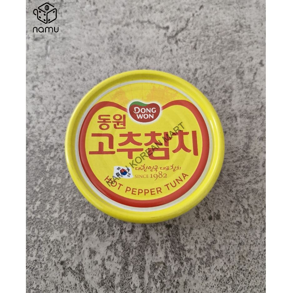 

Dongwon Tuna Red Pepper 150gr / Tuna Dengan Saus Cabe / Tuna Gochujang / Tuna Kaleng / Tuna Cabe Kaleng / Tuna Kaleng Korea