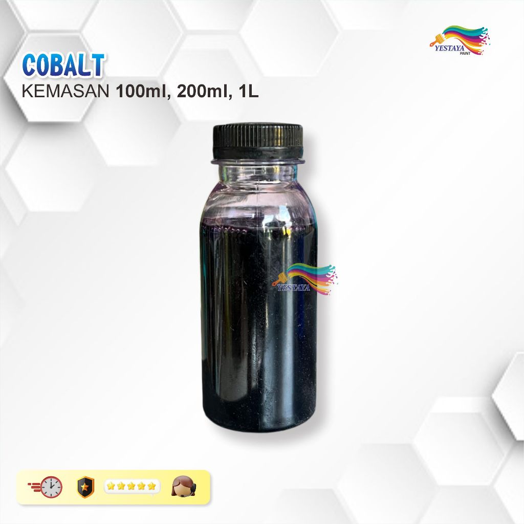 Cobalt Blue UKURAN 200 CC | 100 CC / Cobalt Resin Fiber Glass / Kobal / Promotor Resin Fiber Glass