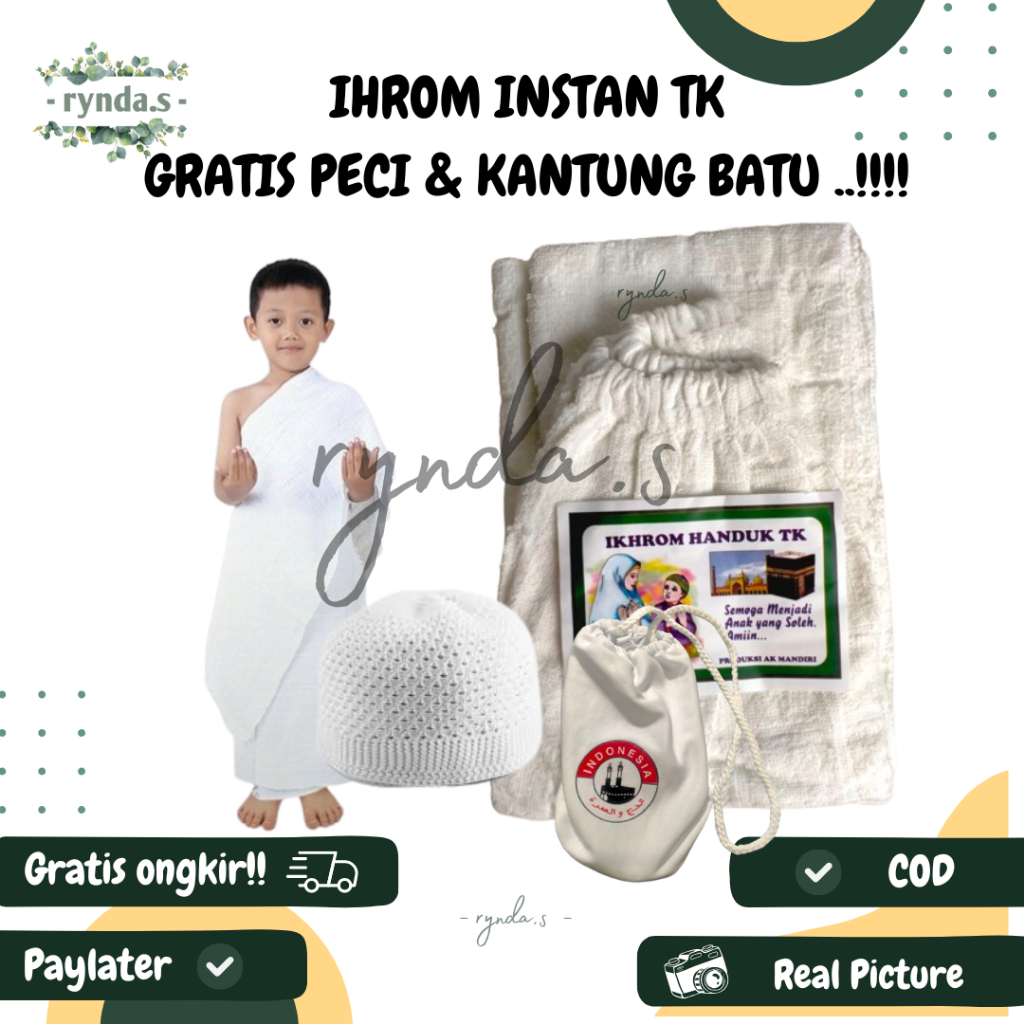 IHROM INSTAN IHROM MANASIK HAJI ANAK  TK