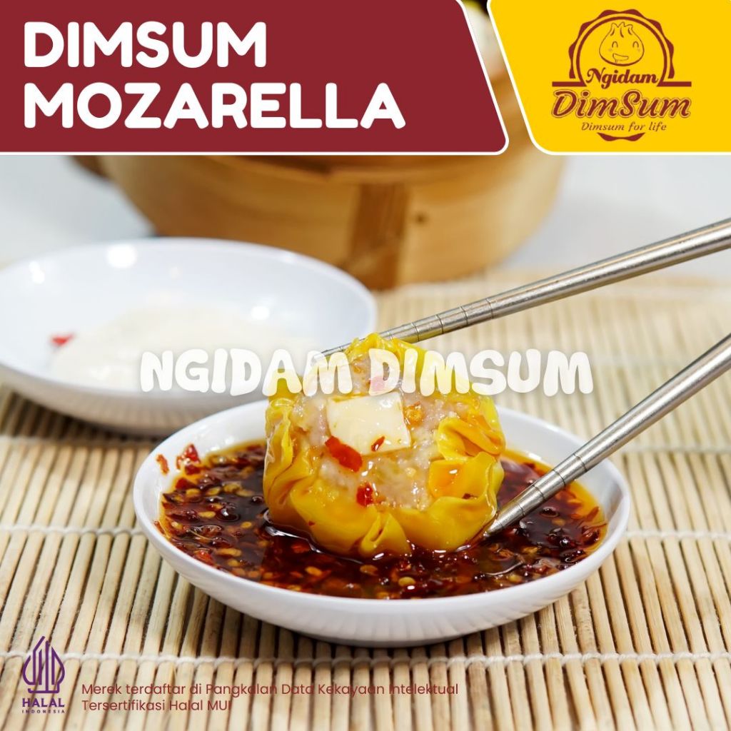 

Dimsum Mozarela Isi 5pcs / 20pcs *Bersertifikasi Halal MUI*