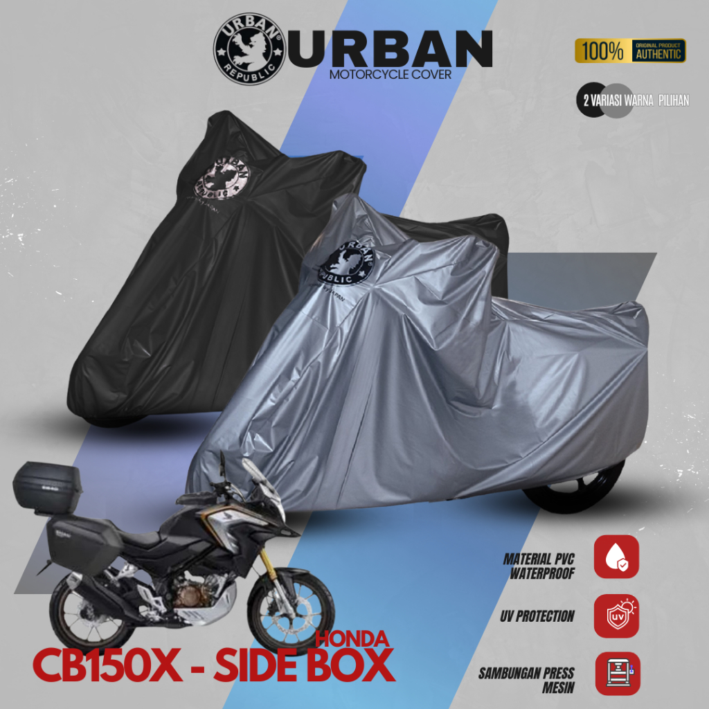 Urban Cover Motor Honda CB150X Plus Side Box 100% Waterproof & UV Protection / Aksesoris Motor Honda