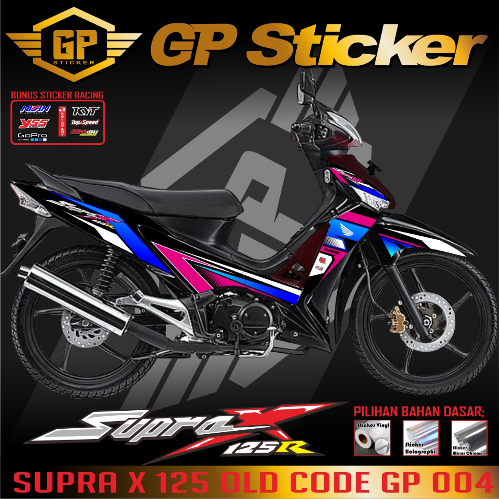 STRIPING SUPRA X 125FI  / STIKER SUPRA X 125 FI / STICKER / SUPRA125FI/ WAVE 110 R / STIPING  GP 004