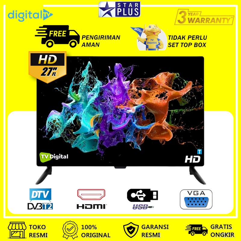 TV Digital 27 Inch Full HD TV LED Murah Garansi Televisi