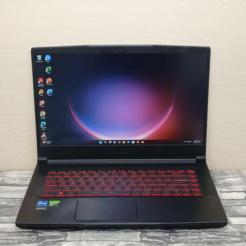 LAPTOP GAMING MSI GF63 THIN 11UC INTEL CORE I5-11400H GEN 11 16/512GB RTX 3050