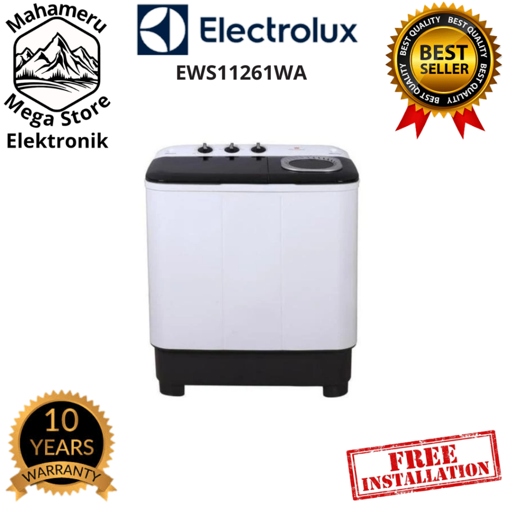 ELECTROLUX Mesin Cuci EWS11261WA 10Kg Twin Tub