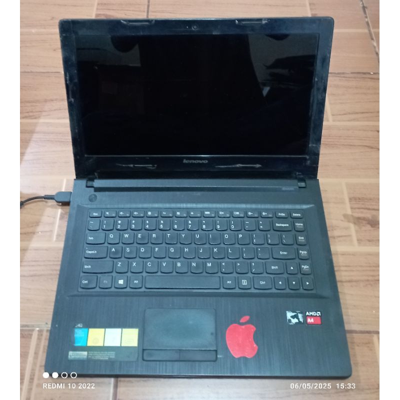 Laptop Lenovo G40-45 AMD A4 DDR3 kondisi mesin nyala tetapi tidak mau tampil/nodisplay, tidak ada ba