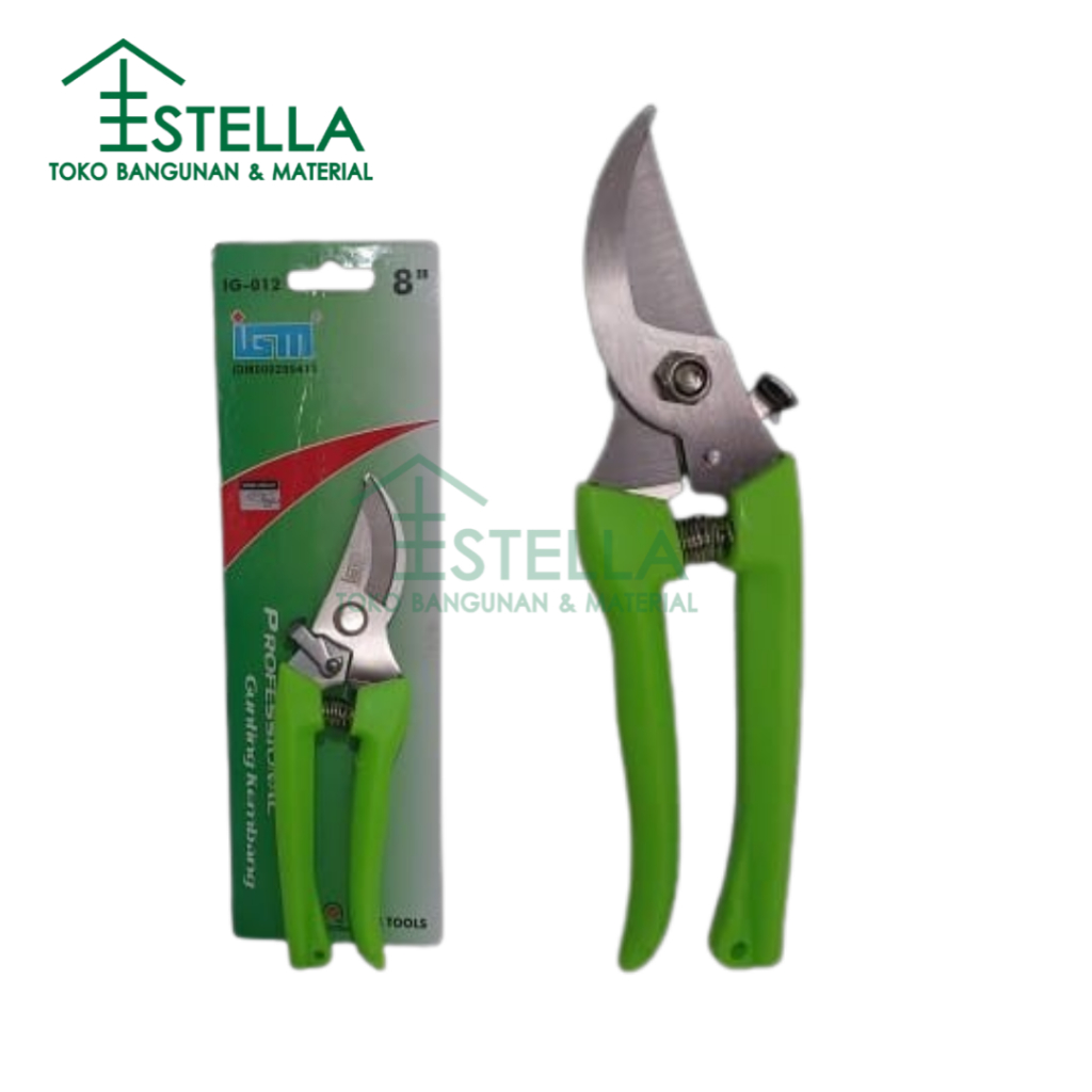 Gunting Kembang IGM 8" Inch IG-012 - Bunga Dahan Ranting Taman Tanaman Stek