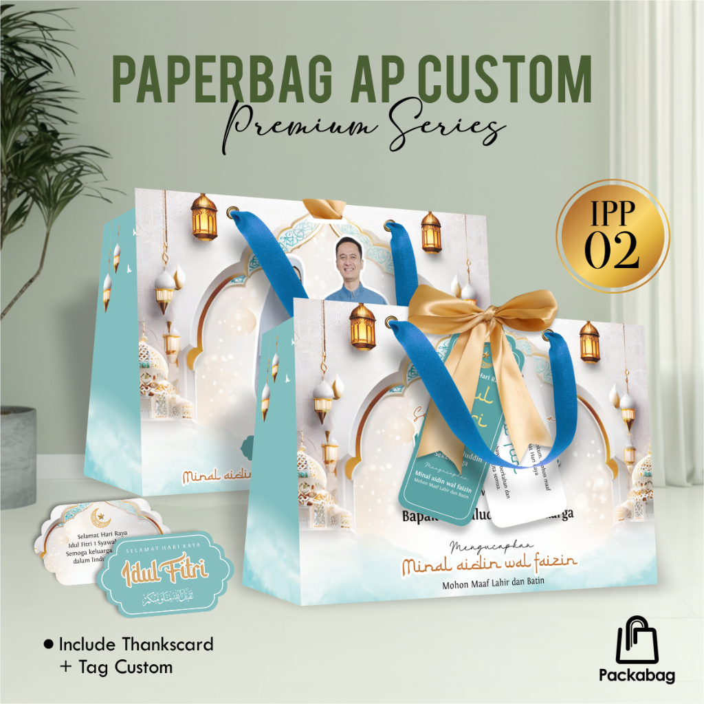 

PAPER BAG CUSTOM ISLAMI – HAMPERS AQIQAH / HAJI / UMROH – PAPERBAG ACARA SPESIAL – IPP