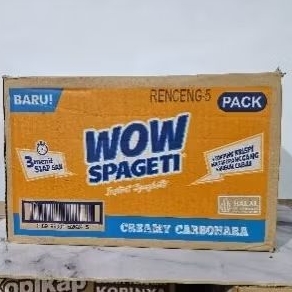 

WOW SPAGETI 1 DUS 40 PCS DENGAN BUMBU INSTAN RASA CARBONARA BOLOGNESE AGLIO OLIO