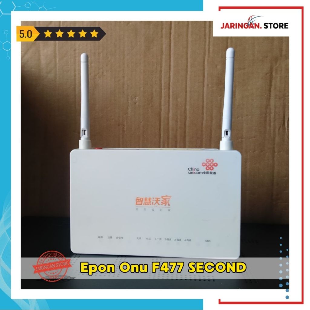 MODEM F477 SECOND BERKUALITAS/ONT EPON F477 SECOND