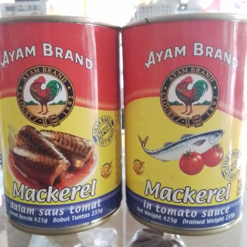 

Ayam Brand Mackerel In Tomato Sauce 425gr
