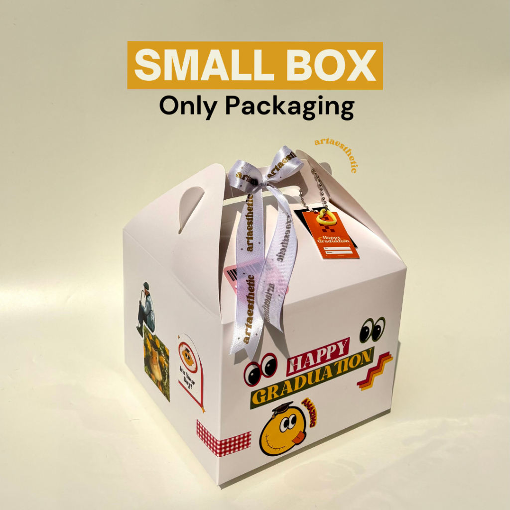 

[SMALL BOX ONLY PACKAGING] Giftbox Isian Tanpa Snack | Graduation | Birthday | Anniversary | Universal by artaesthetic