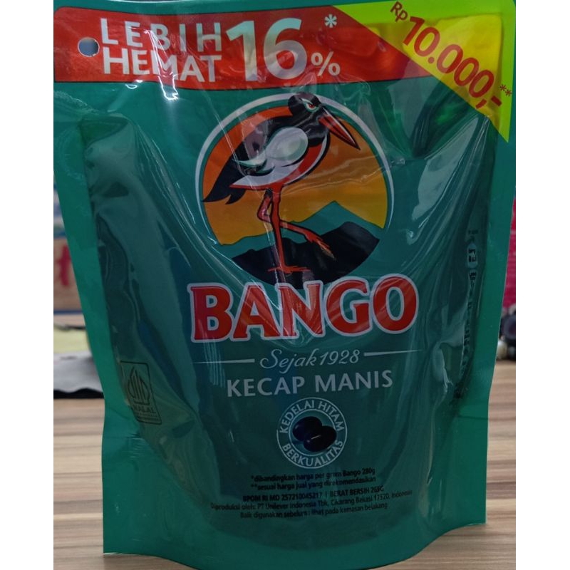 

Kecap Manis Bango Refill 280Gr