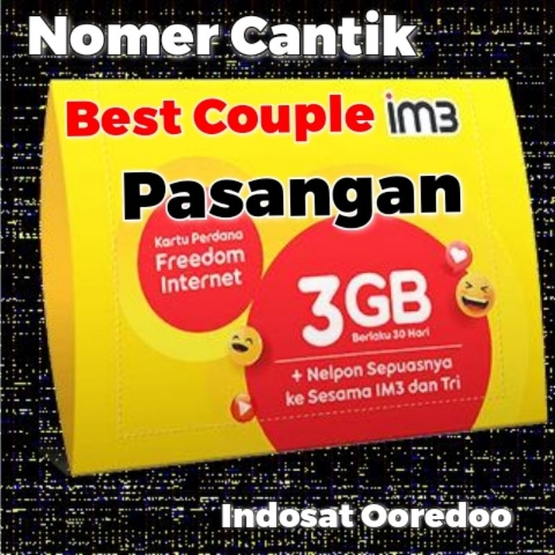 Nomer Cantik Indosat Ooredoo seri Pasangan Best Couple