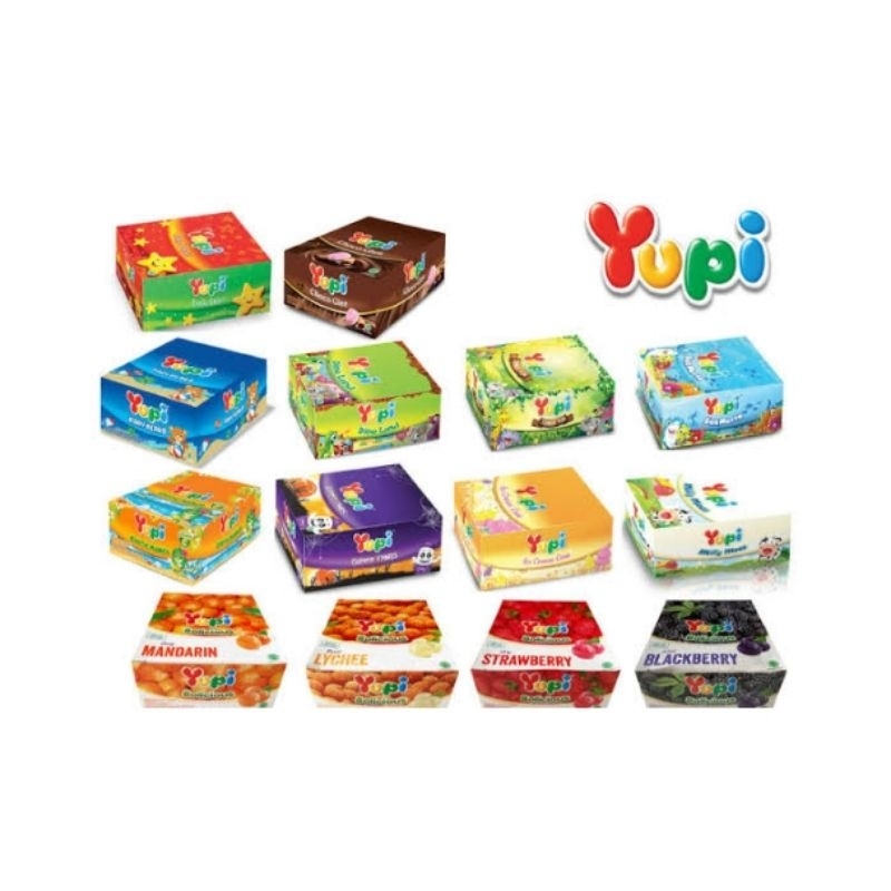 

[BOX/PACK] GROSIR PERMEN YUPI ALL VARIAN BOX ISI 24 PCS | YUPI PERMEN