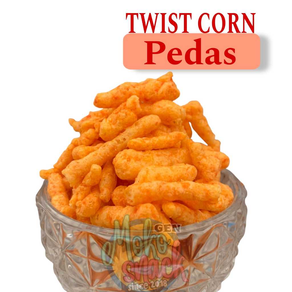 

Snack cemilan Twist Jagung Bakar 1kg [TWIST CORN PEDAS]