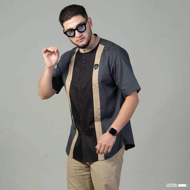 Koko Sulaiman Dewasa Lengan pendek/kemko Dewasa Model Salur Terbaru