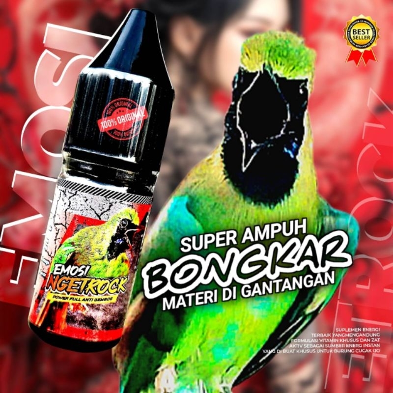 EMOSI NGETROK ,VITAMIN CUCAK IJO,SUPLEMEN PENDONGKRAK,HERBAL CUCAK IJO,CUCAK IJO,VIT cucak ijo ,Peng