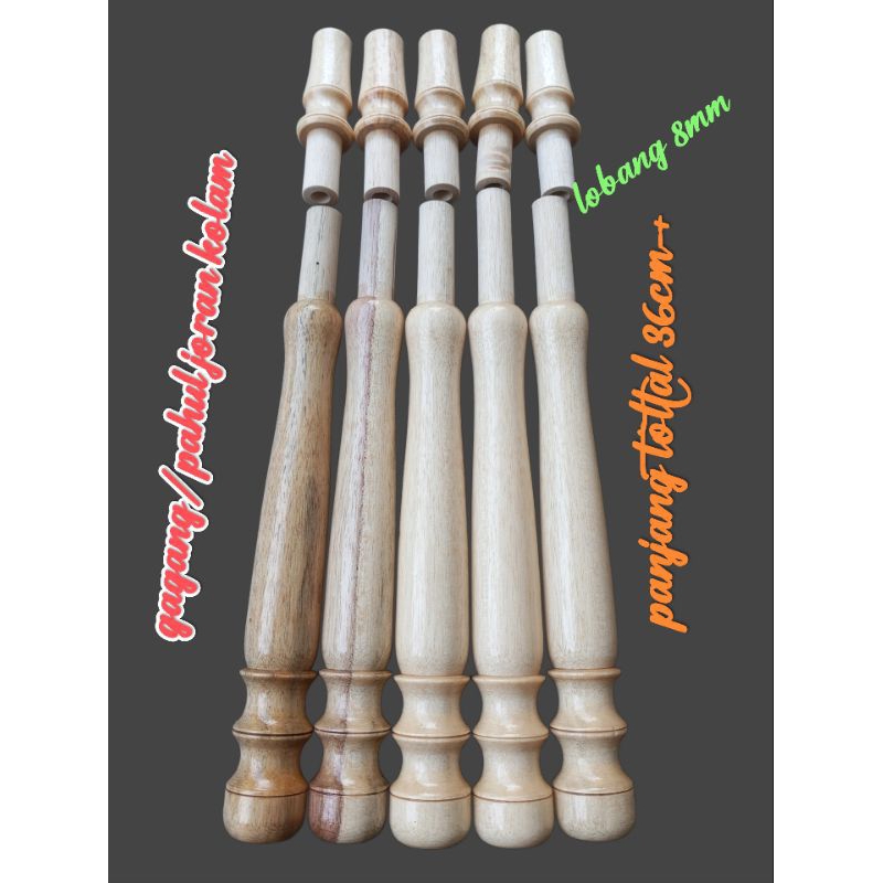 gagang/pahul joran kayu reelseat 16 (untuk custom)