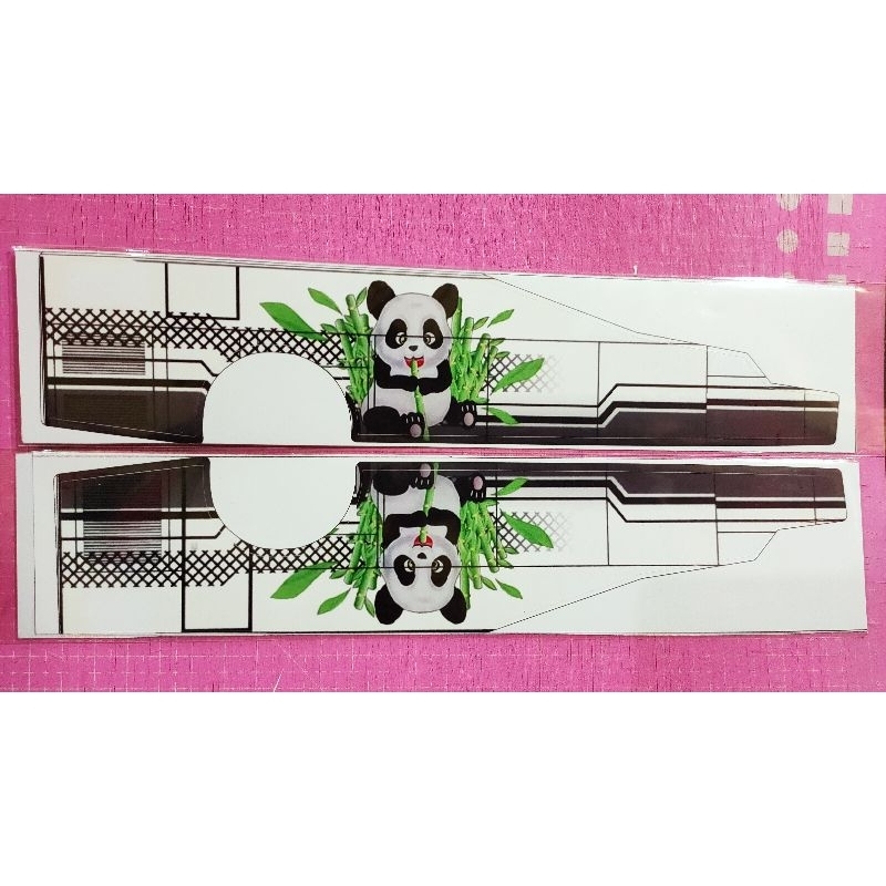 STICKER LIVERY KIDS PANDA CUTTING UNTUK ACCESSORIES MINIATUR BUS