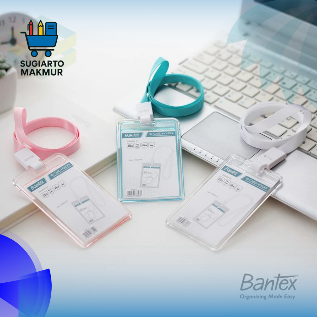 

Bantex ID Card Transparan Tali Lanyard Portrait / ID Card ACRYLIC TRANSPARAN Lanyard | LP01