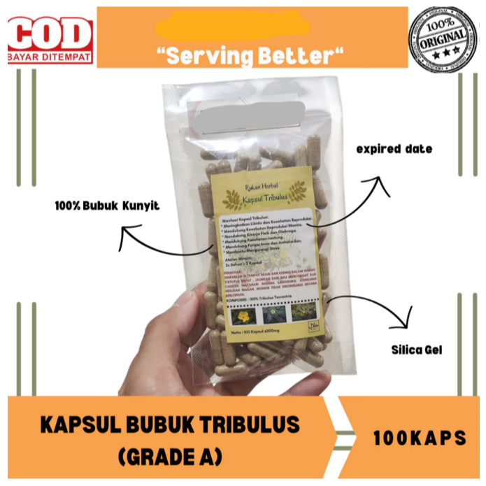 

Kapsul Tribulus isi 100 Kapsul / Suplemen kesehatan, terutama untuk mendukung fungsi tubuh dan meningkatkan vitalitas