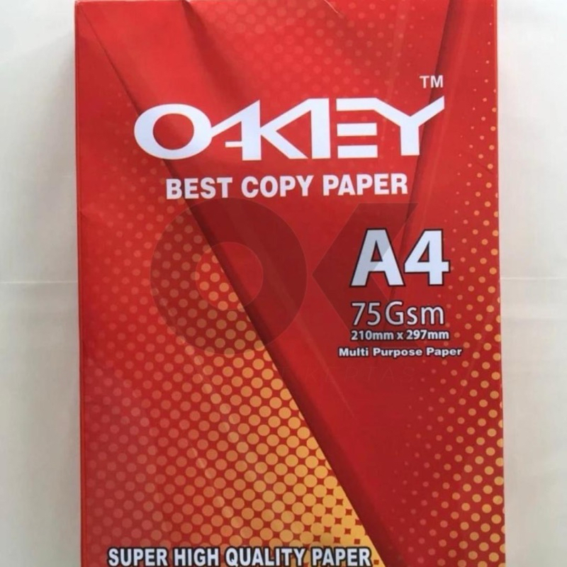

Kertas HVS OKEY A4 75gr (per 1 rim)
