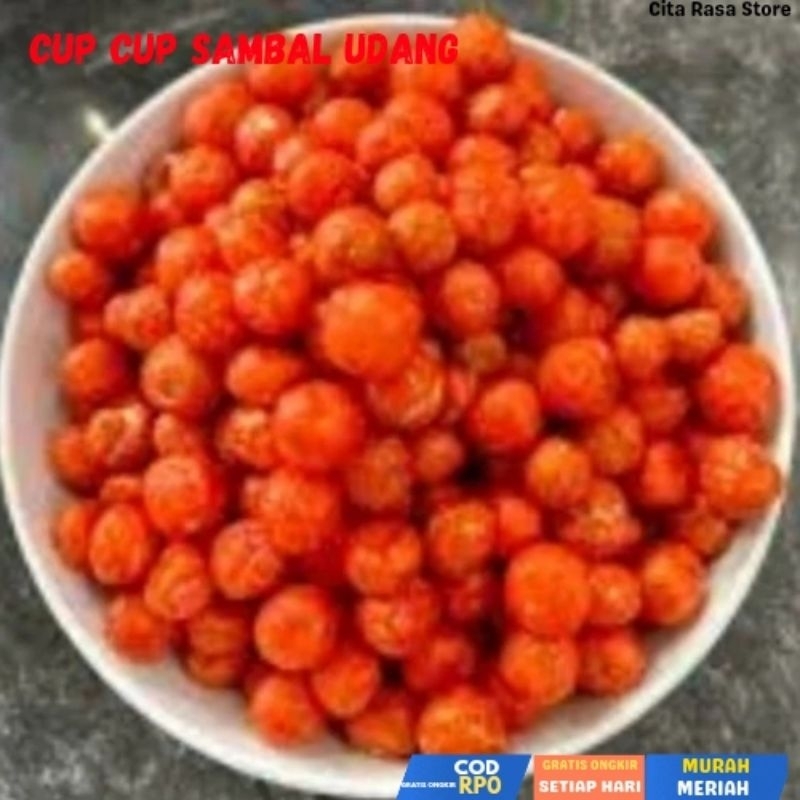 

Cup Cup wow/ Cup Cup Kiloan /Cup cup ngetop sambal udang cemilan masa kecil