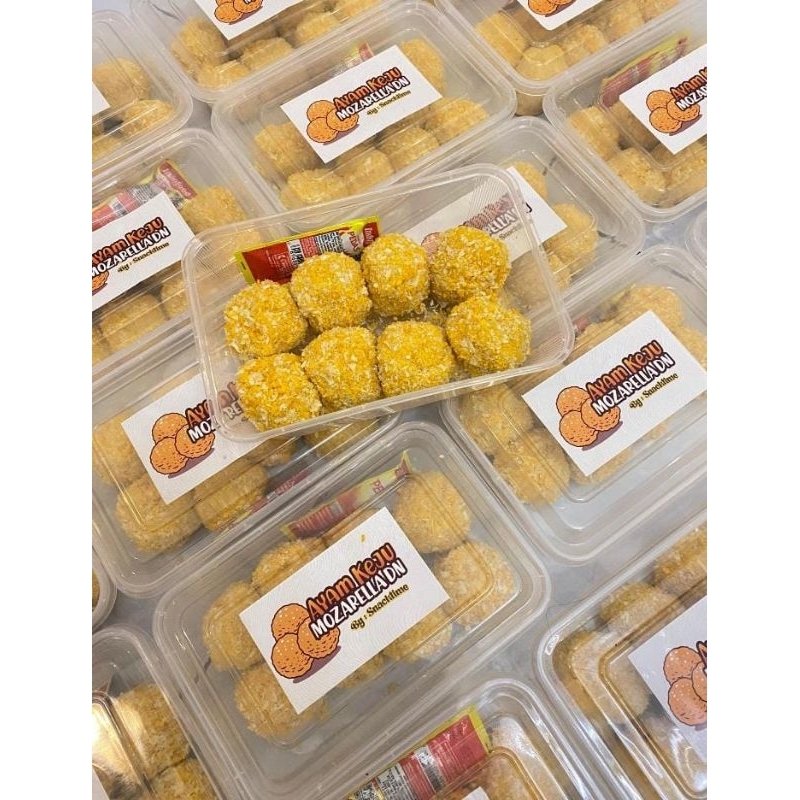 

Bola Ayam Keju isi Mozarella isi 8
