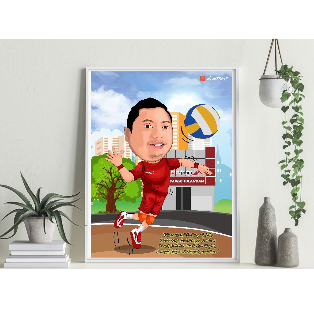 [SOFTFILE ONLY] KARIKATUR FAREWELL / KARIKATUR WISUDA / KARIKATUR PERPISAHAN KANTOR / KADO UNIK / KA