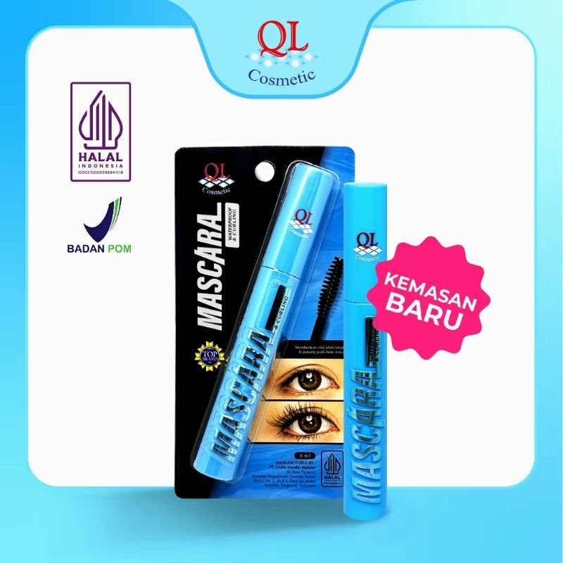QL mascara waterproof & curling 8 ml - mascara ql waterproof