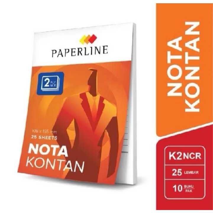

(1 PACK)Nota kontan kecil 2 ply / 2 rangkap paperline ISI 10 BIJI