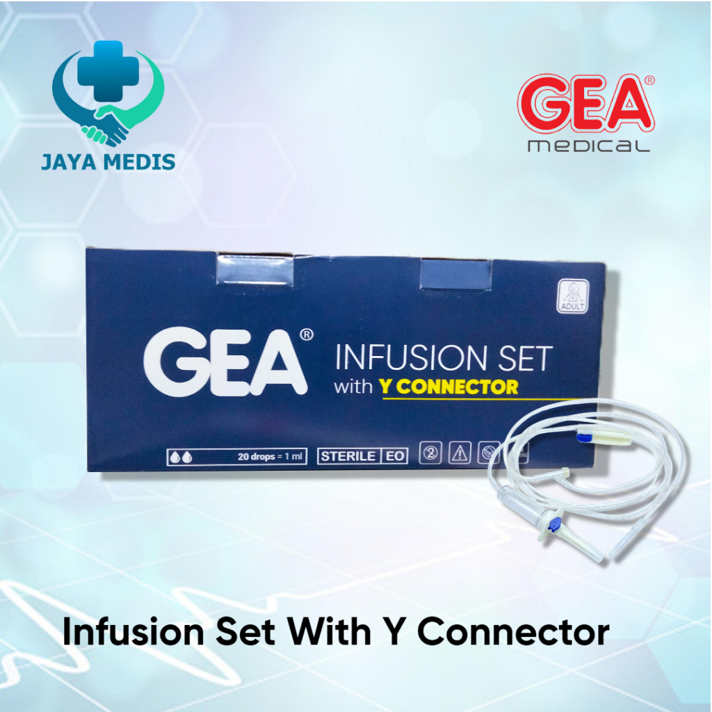 Infus Set Type Y GEA Dewasa / Selang Infus / Infusion Set With Y Connector Adult