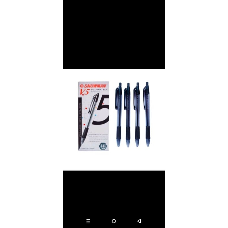 

pen snowman v5 hitam 1kotak (12pcs)