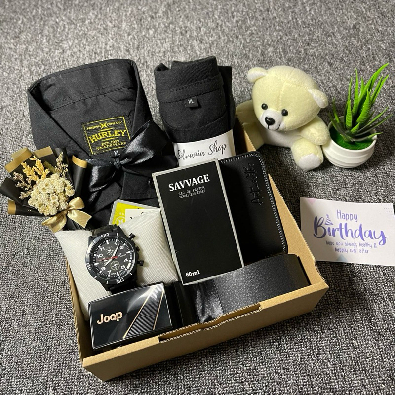 HAMPERS GIFTBOX KADO COWOK COWO MURAH SPESIAL ULANG TAHUN HAPPY BIRTHDAY ANNIVERSARY WISUDA PERNIKAH