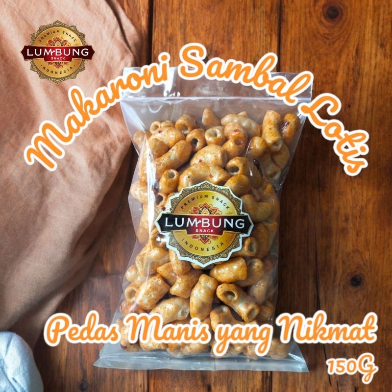 

Camilan Snack Makaroni Sambal Lotis Pedas Gurih Kriuk 150gr