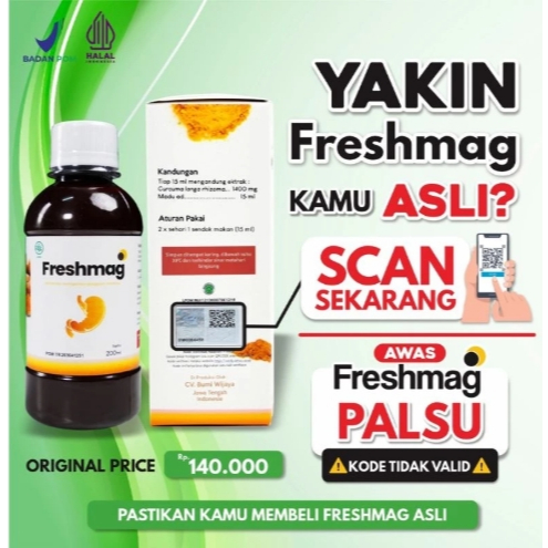 

Freshmag - Madu Freshmag 100% Herbal Alami Solusi Atasi Masalah Lambung Maag Asam Lambung Ekstrak Madu & Kunyit BPOM