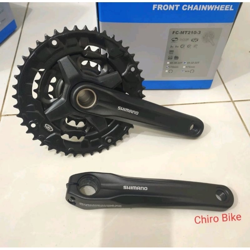 crank mtb 3 speed shimano altus MT210 hollowtech II HT2 44T
